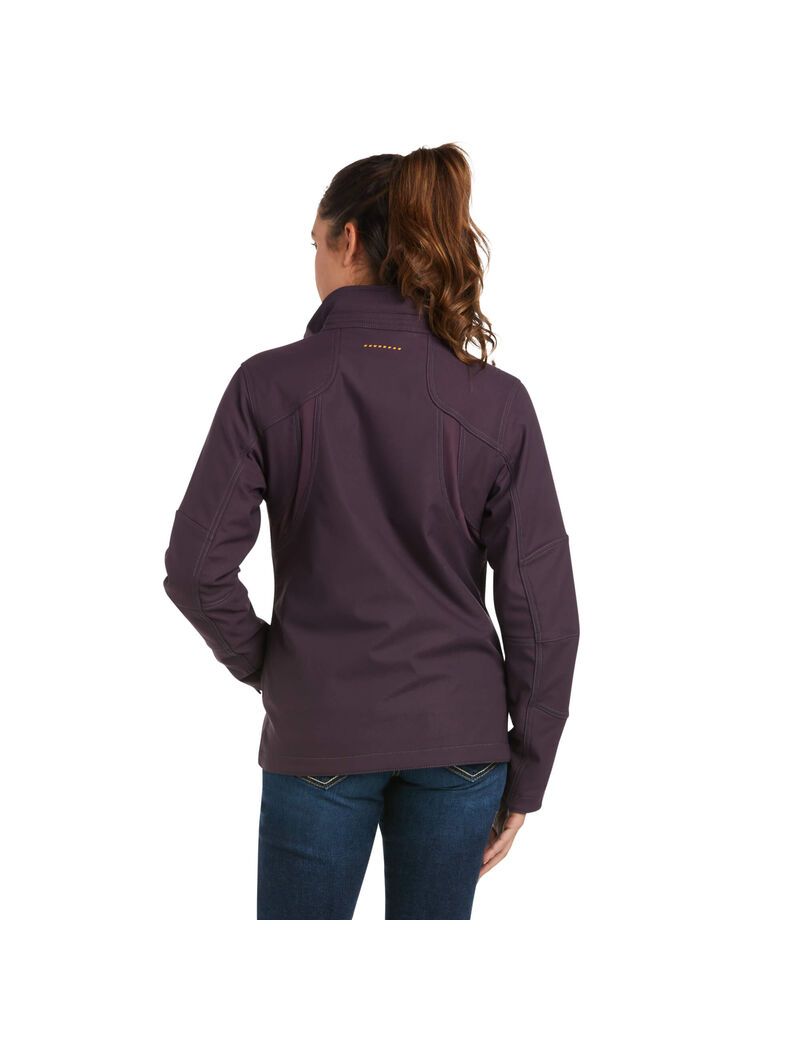 Ropa De Trabajo Ariat Rebar Stretch Lona Softshell Jackets Morados | YQE398724