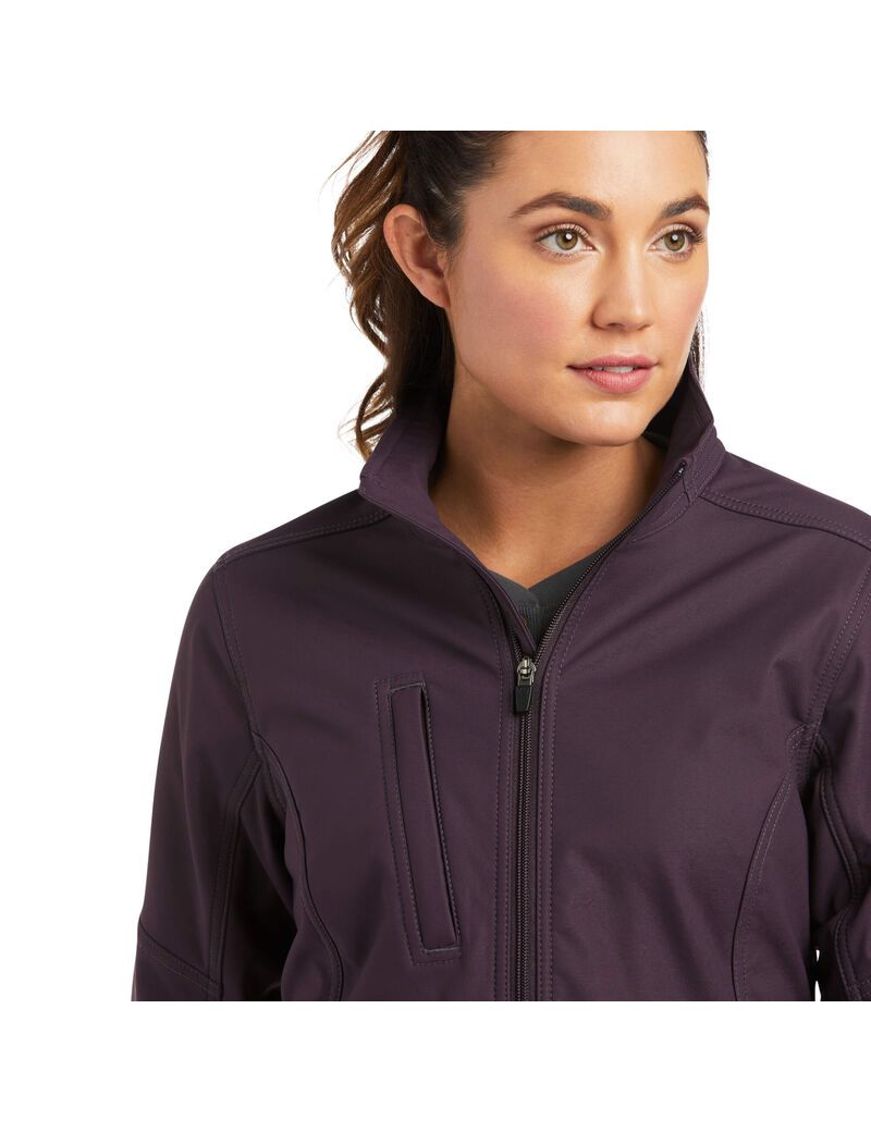 Ropa De Trabajo Ariat Rebar Stretch Lona Softshell Jackets Morados | YQE398724