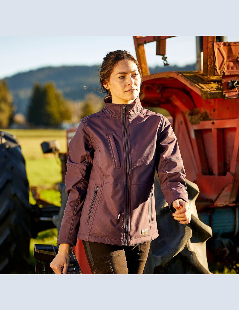 Ropa De Trabajo Ariat Rebar Stretch Lona Softshell Jackets Morados | YQE398724