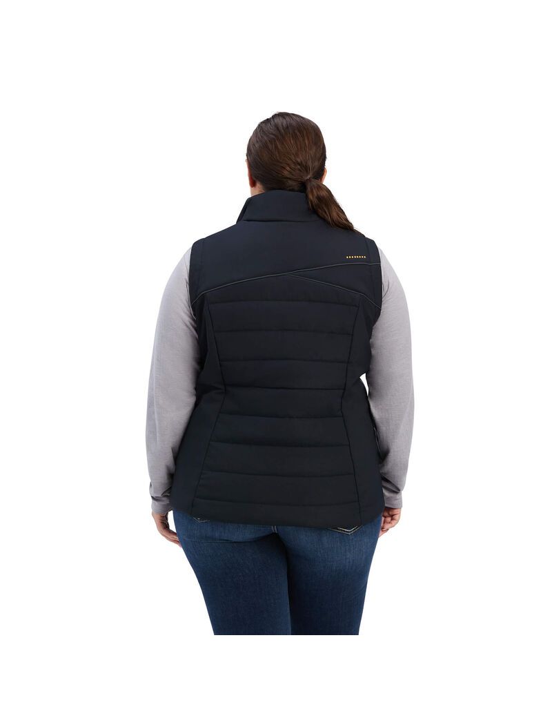 Ropa De Trabajo Ariat Rebar Valkyrie Stretch Lona Insulated Vest Negros | IAR469827