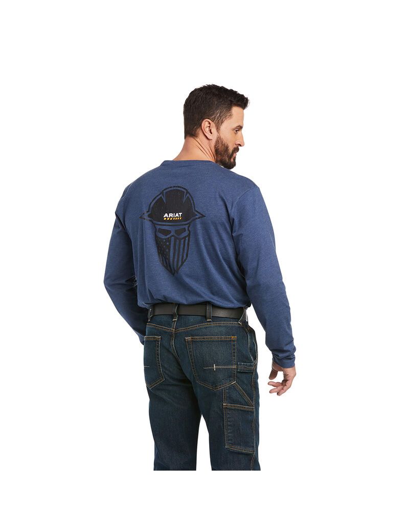 Ropa De Trabajo Ariat Rebar Workman Full Coverage T Shirts Multicolor | EOV096513