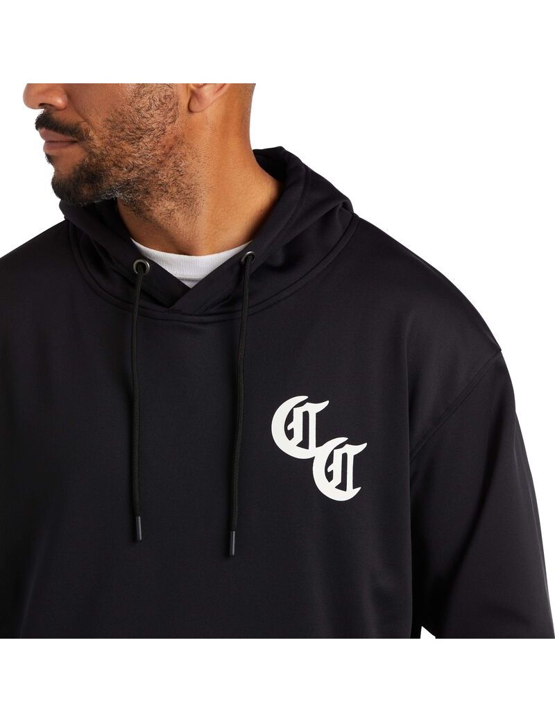 Sudadera Con Capucha Ariat Compton Cowboys Tek Negros | PQR742863