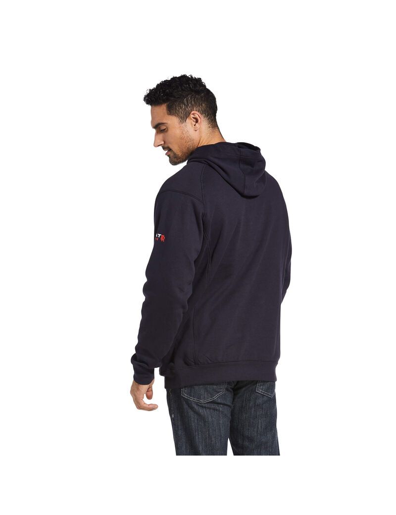 Sudadera Con Capucha Ariat FR Rev Pullover Azul Marino | OCM401952