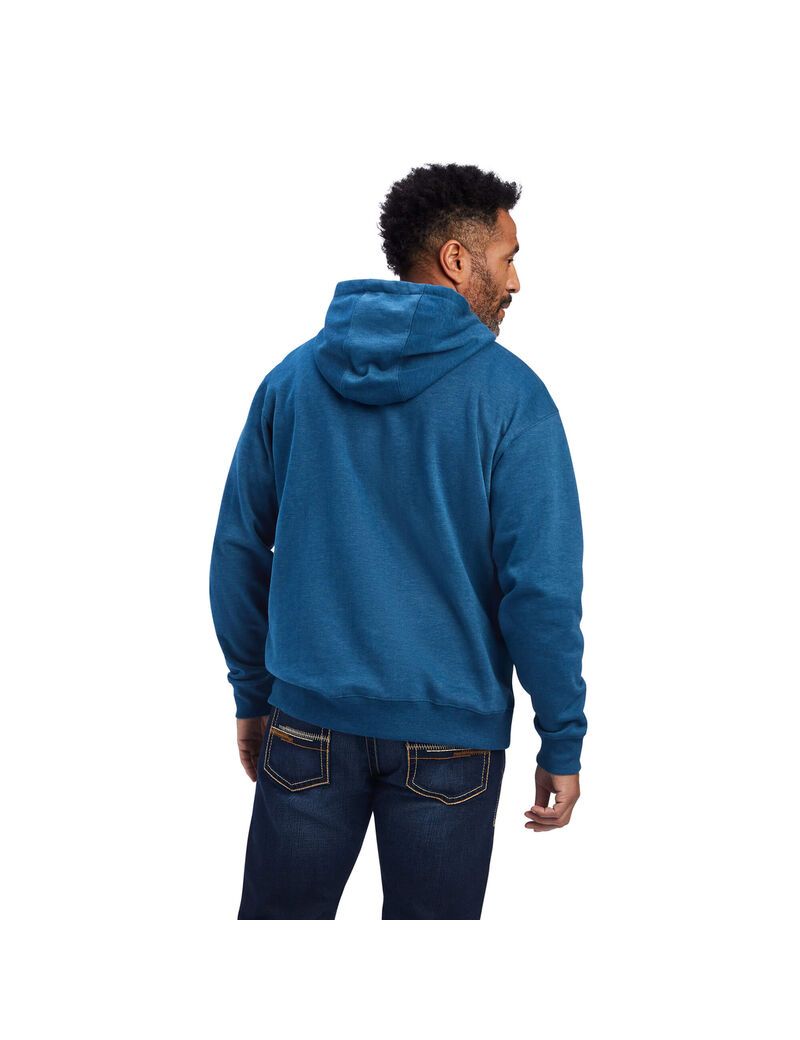 Sudadera Con Capucha Ariat Logo Azul Marino | MAJ789642