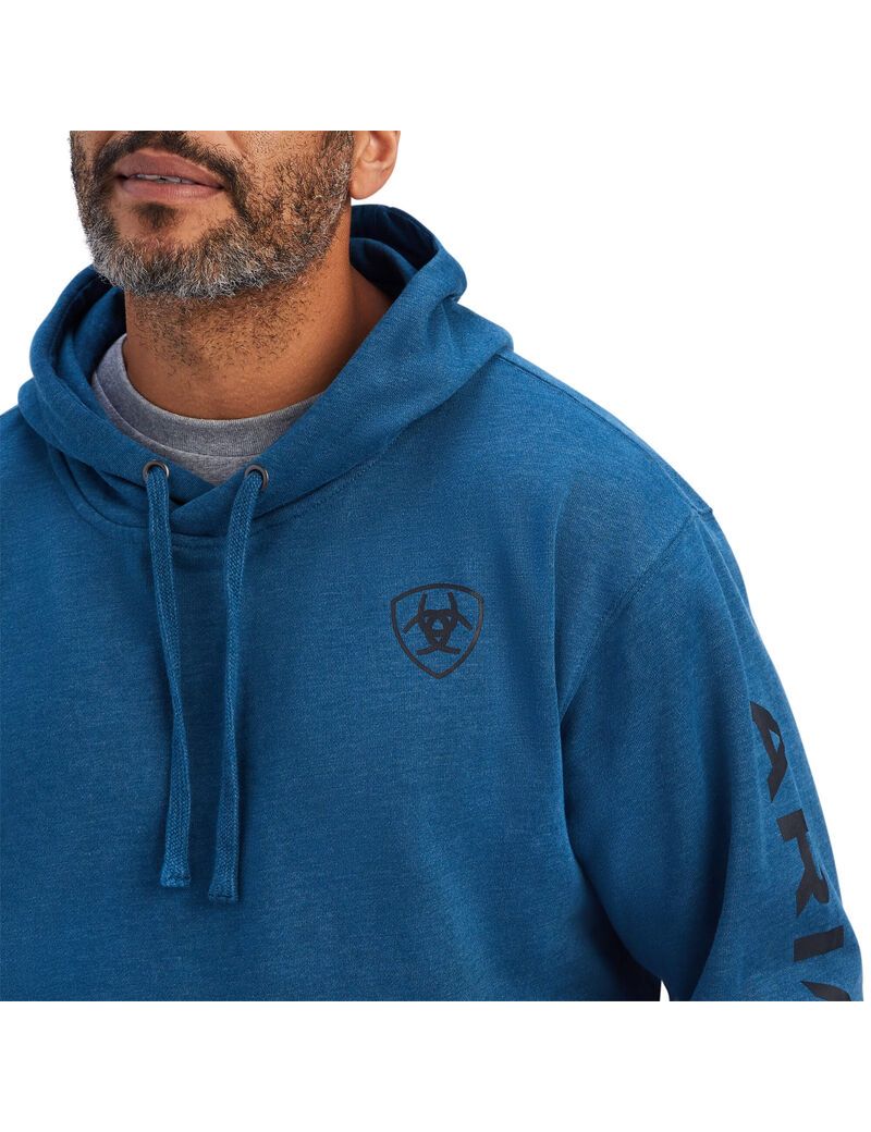 Sudadera Con Capucha Ariat Logo Azul Marino | MAJ789642