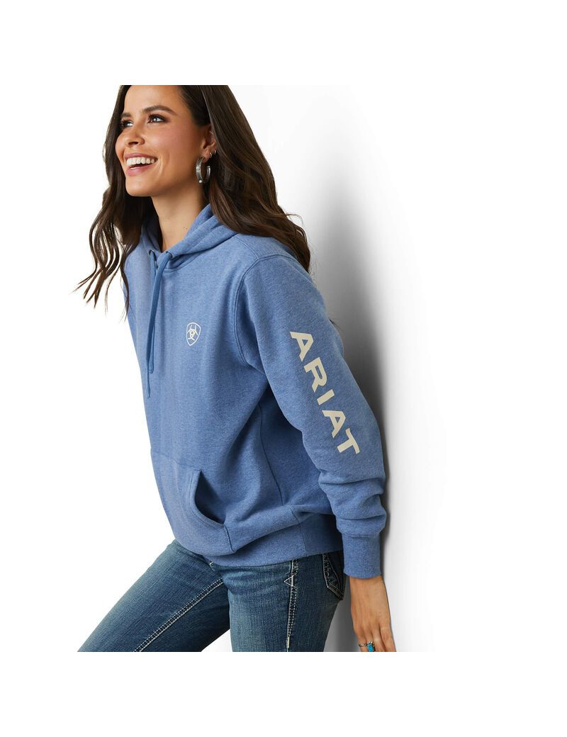 Sudadera Con Capucha Ariat Logo Azules | GYP249317