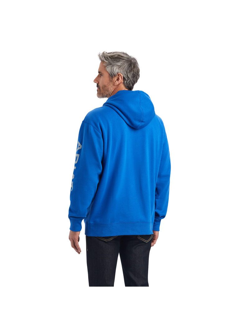 Sudadera Con Capucha Ariat Logo Azules Oscuro | TQO793621