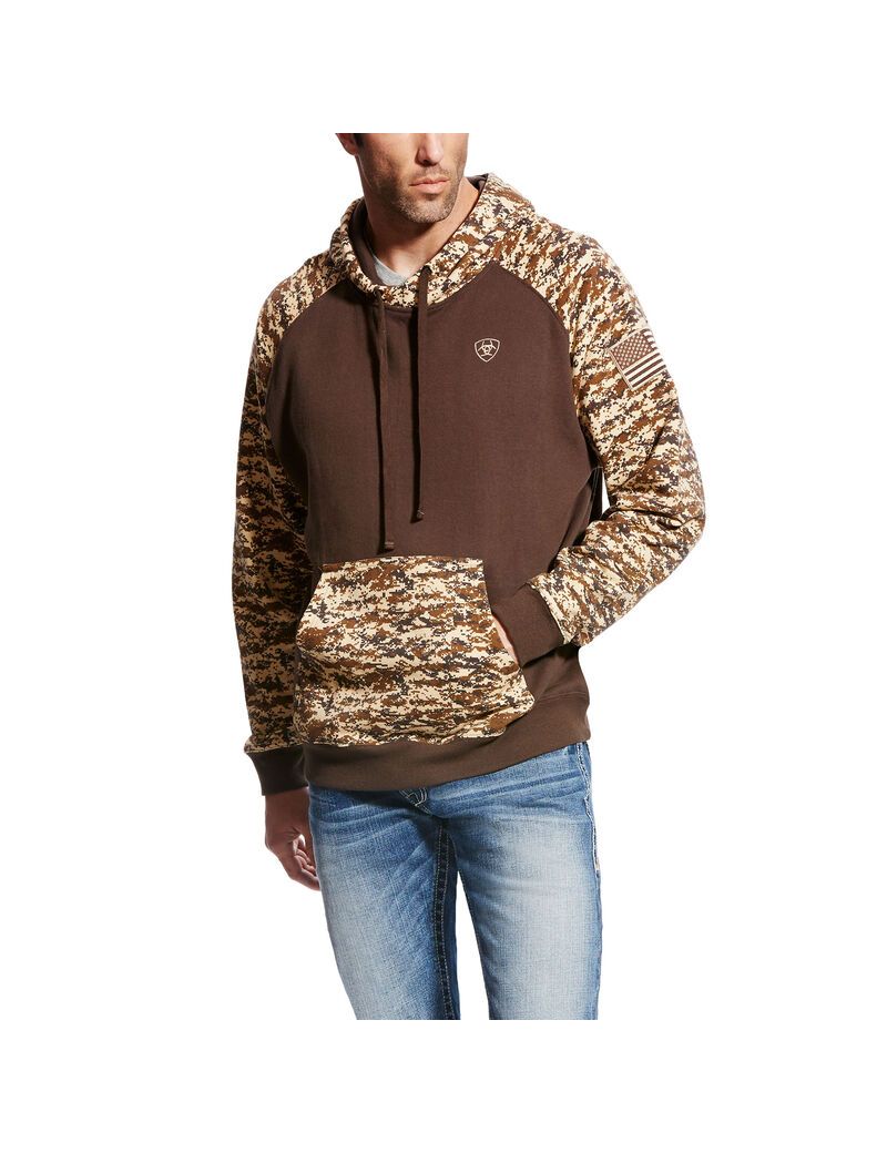 Sudadera Con Capucha Ariat Patriot Camuflados | EPF619354