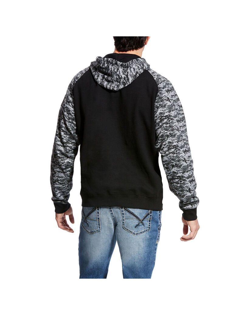 Sudadera Con Capucha Ariat Patriot Negros Camuflados | KFY750469