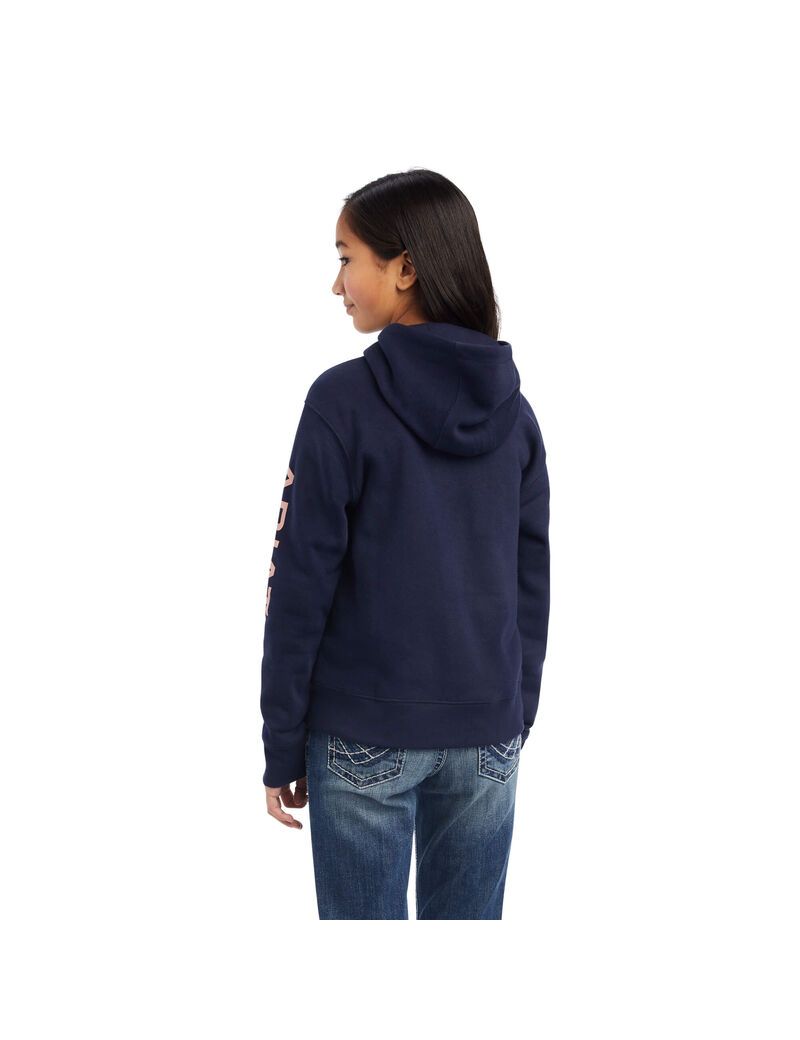 Sudadera Con Capucha Ariat REAL Arm Logo Azul Marino | EYP954763