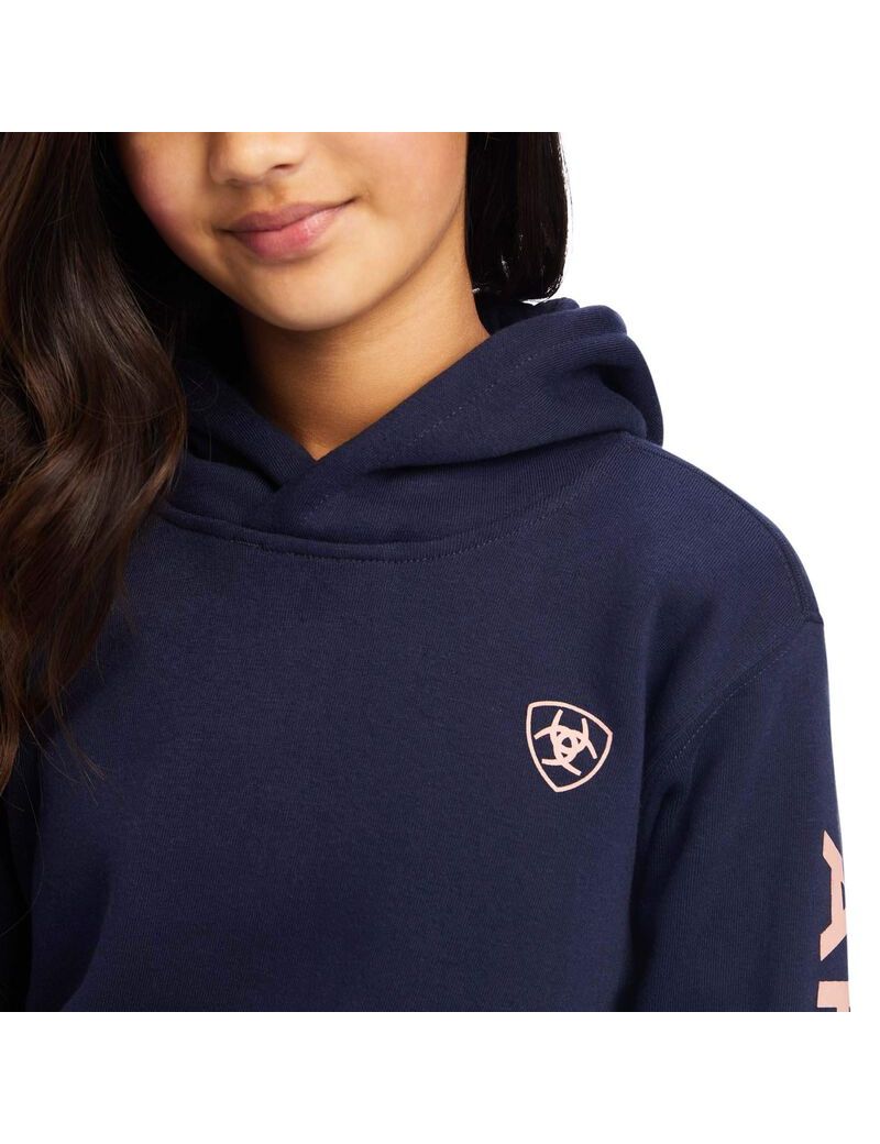 Sudadera Con Capucha Ariat REAL Arm Logo Azul Marino | EYP954763