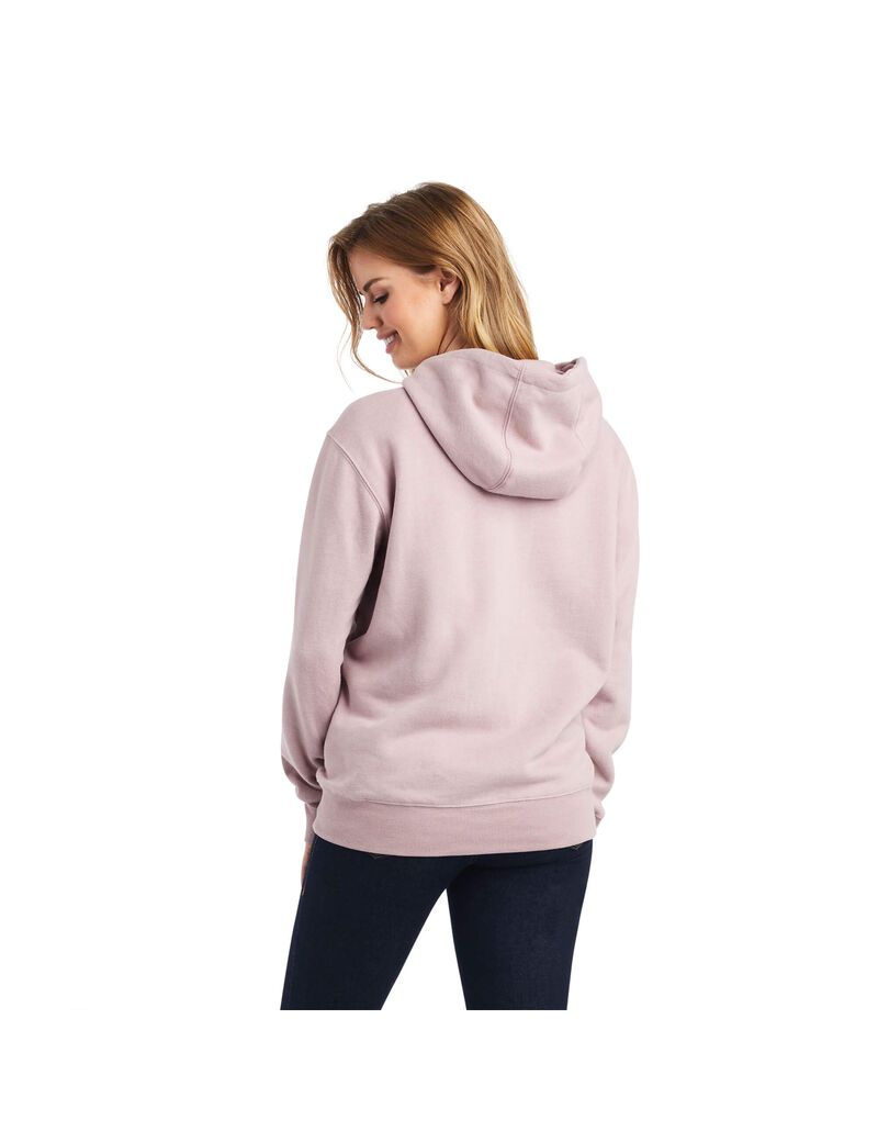 Sudadera Con Capucha Ariat REAL Sequin Logo Rosas | SDQ057836