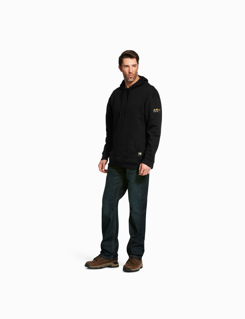 Sudadera Con Capucha Ariat Rebar Workman Negros | XPR694710