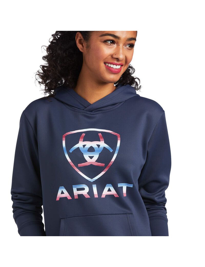 Sudadera Con Capucha Ariat Tek Azules | JDX295630