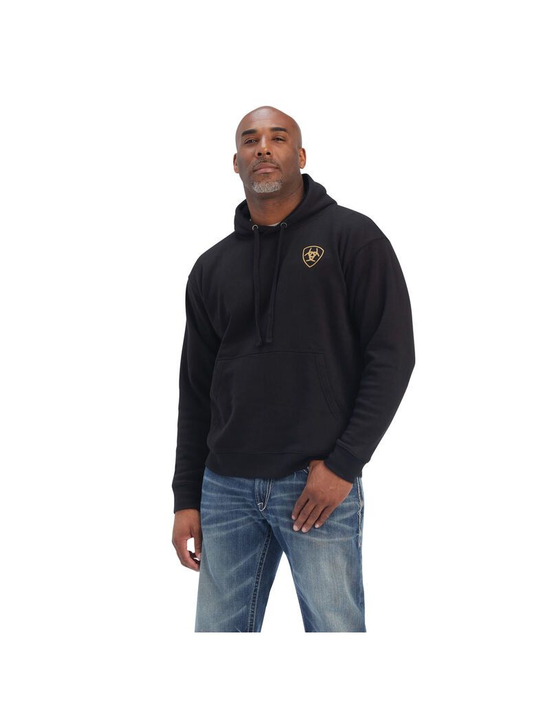 Sudaderas Ariat Camo Flag Negros | ZGS972031