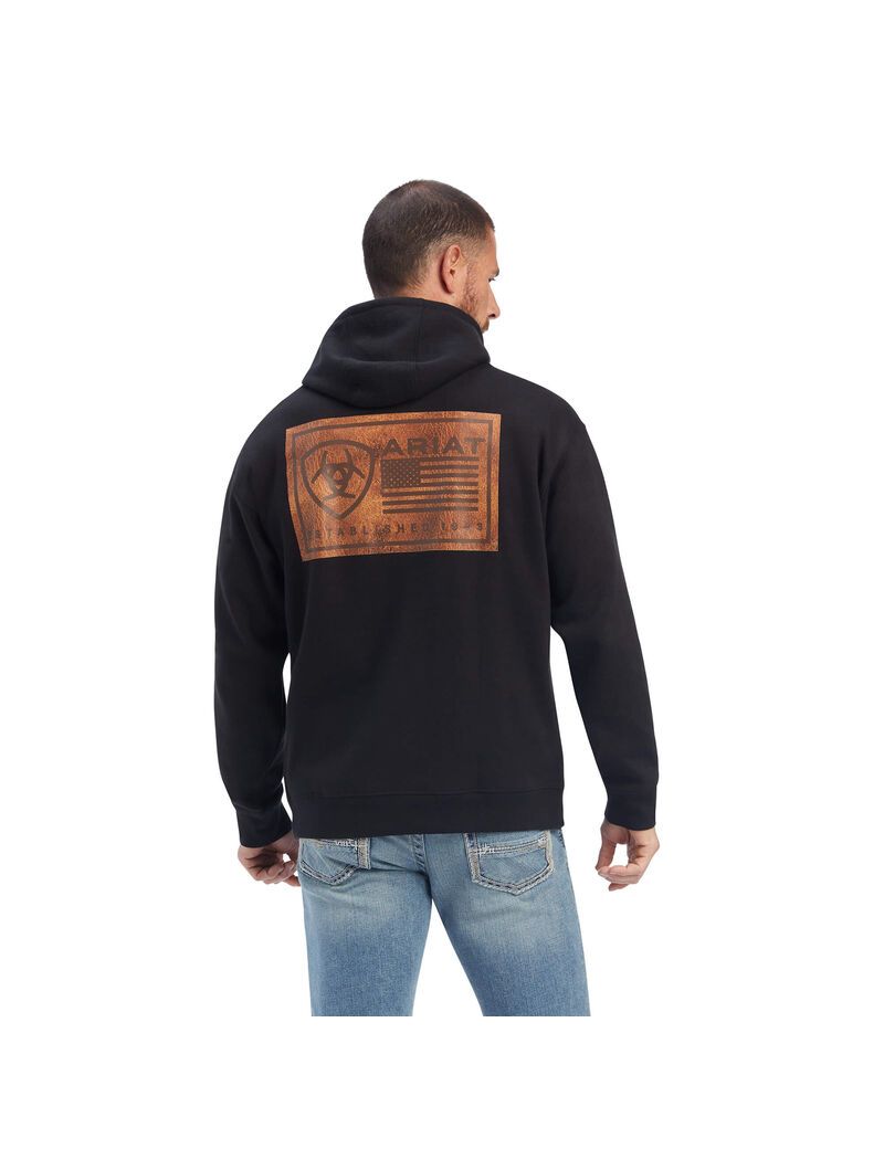 Sudaderas Ariat EST Block Negros | OIS104762