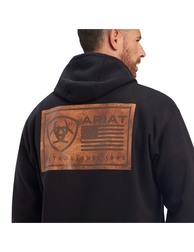 Sudaderas Ariat EST Block Negros | OIS104762