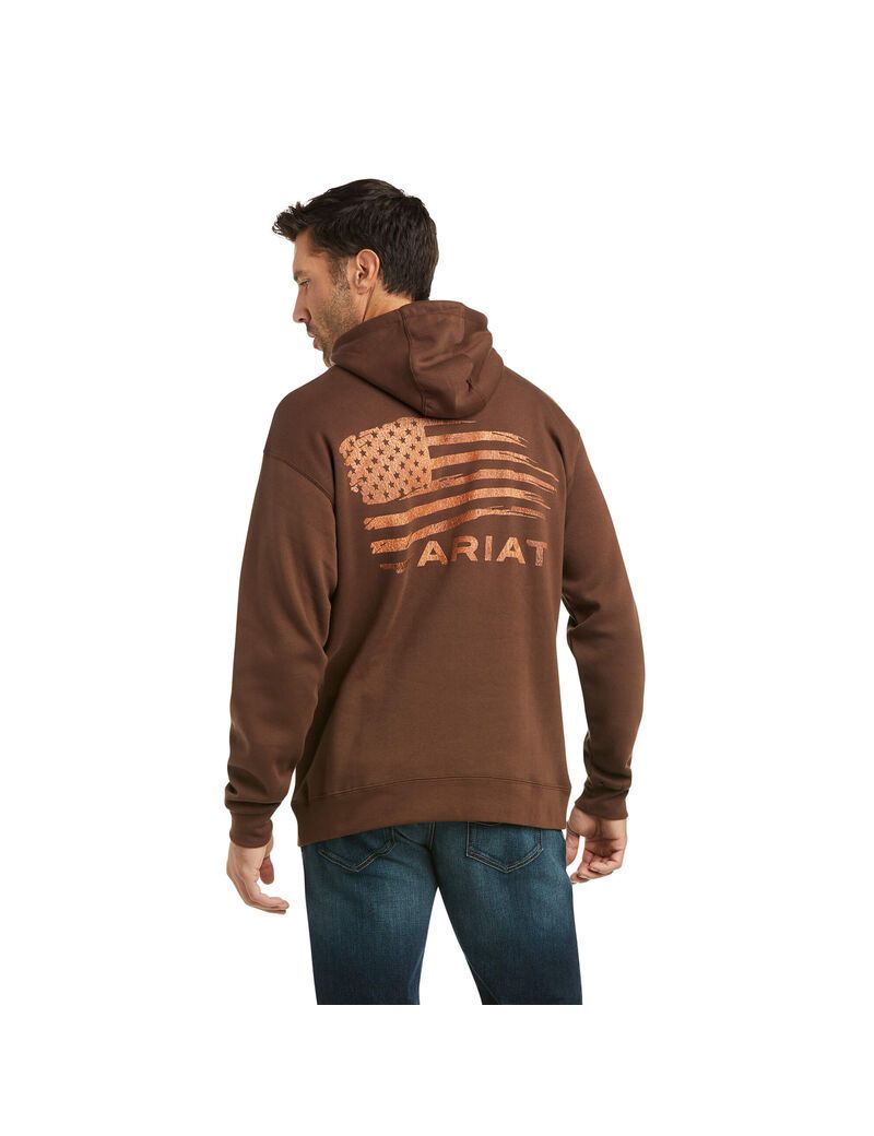 Sudaderas Ariat Patriot 2.0 Marrom Marrom | GOL279508