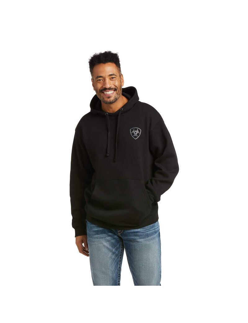 Sudaderas Ariat Patriot 2.0 Negros Grises | VGY569307