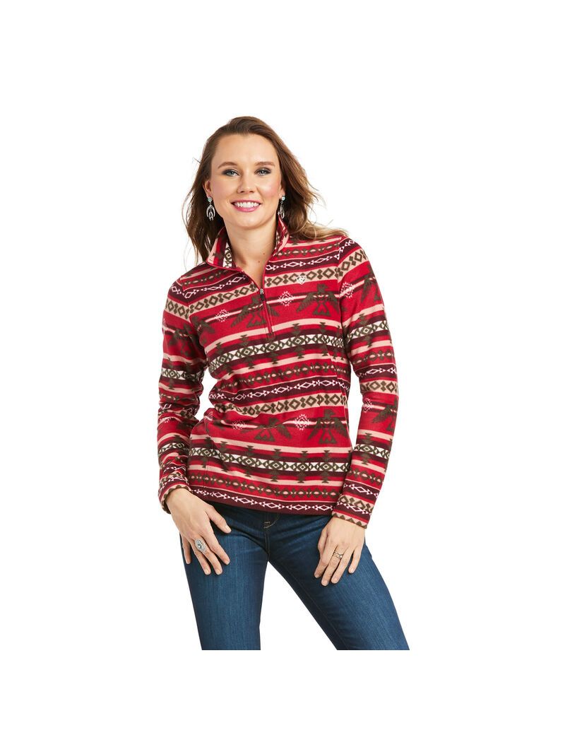 Sudaderas Ariat Printed Fleece 1/4 Zip Multicolor | PBR203974