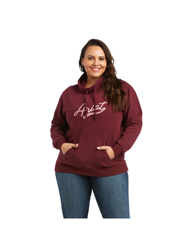 Sudaderas Ariat REAL Logo Script Cowl Multicolor | VRO067231