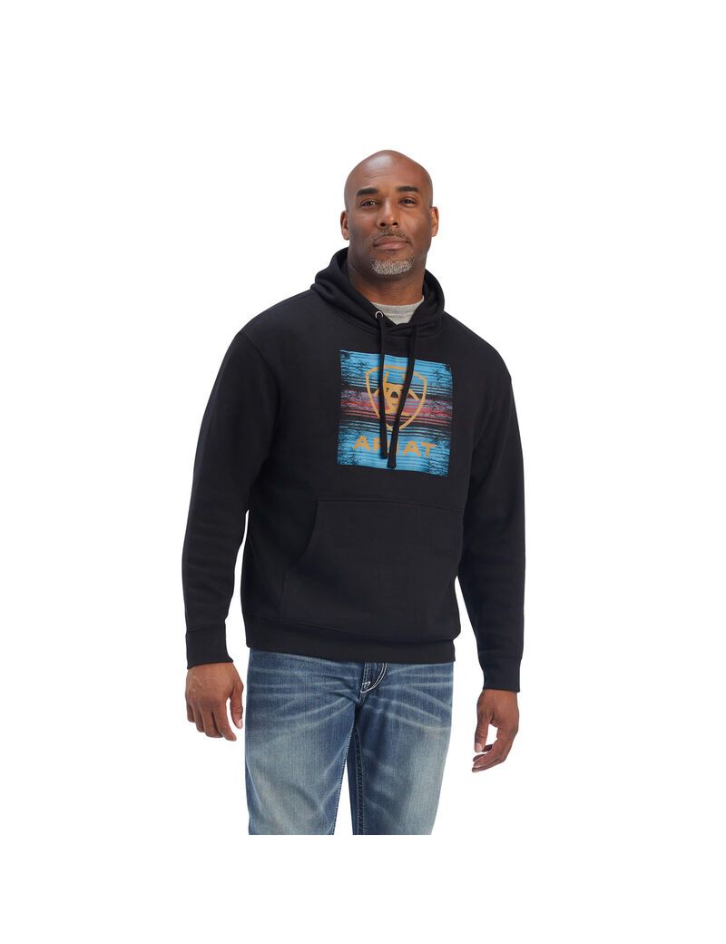 Sudaderas Ariat Serape Block Negros | CGJ831604