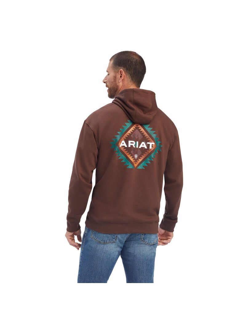 Sudaderas Ariat Southwest Cuero Marrom | DMY045716