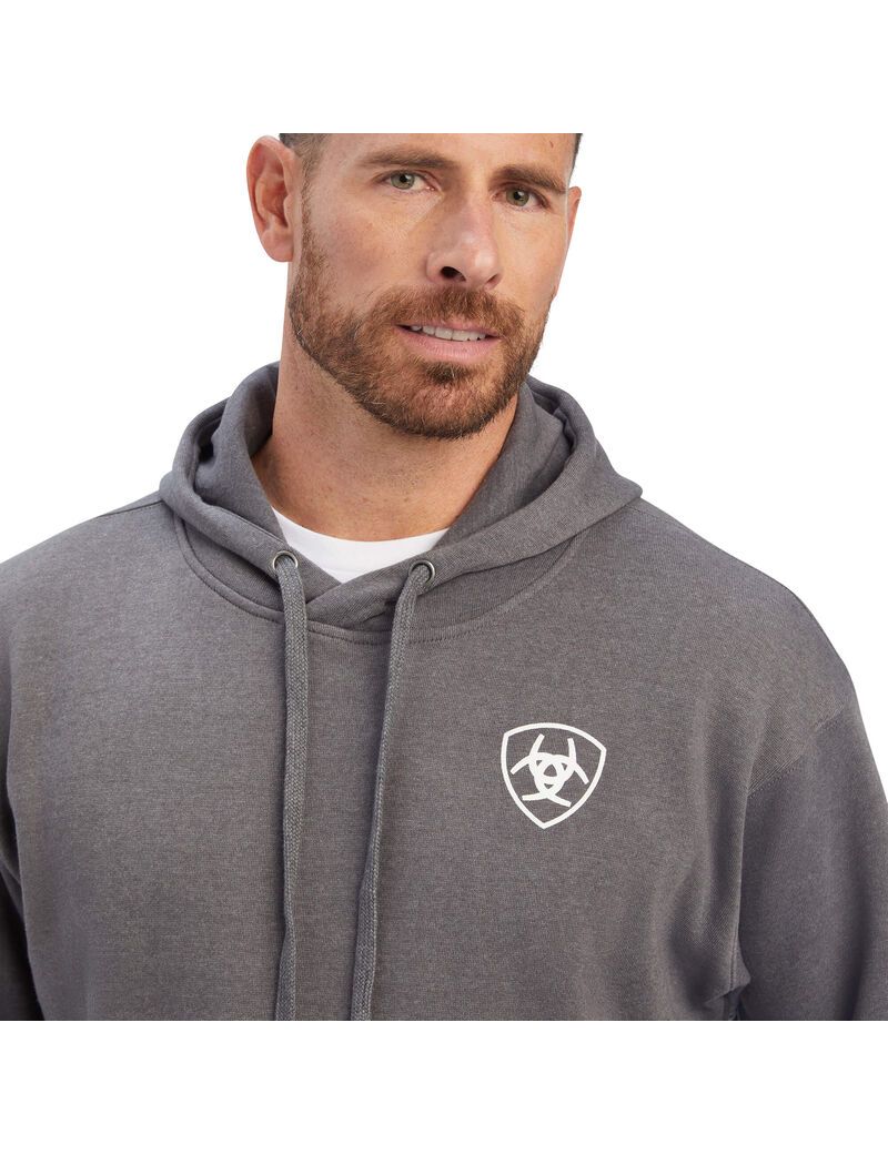 Sudaderas Ariat Southwest Shield Grises | ZBY149083