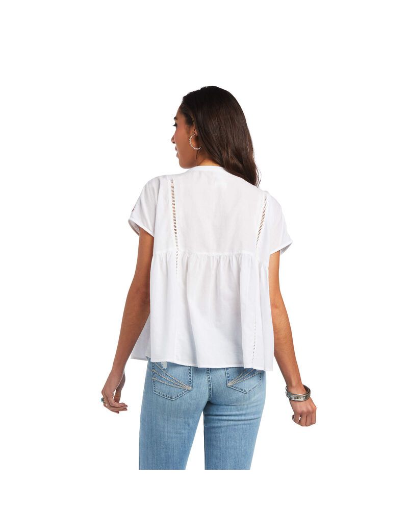 Tops Ariat Billie Tunic Blancos | TSE501392