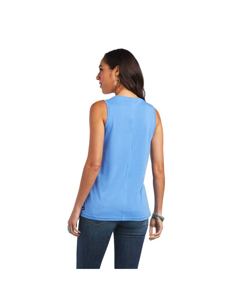 Tops Ariat Element Tank Azules | UET841976