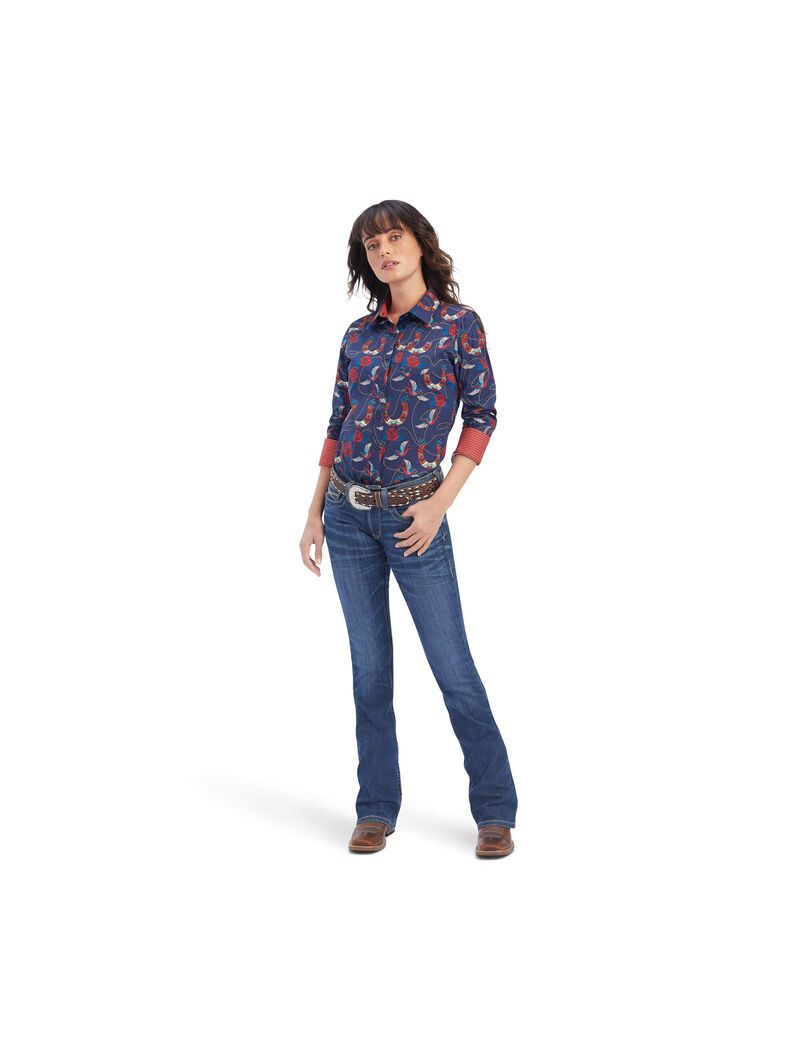 Tops Ariat Kirby Stretch Rosas | DGI596730