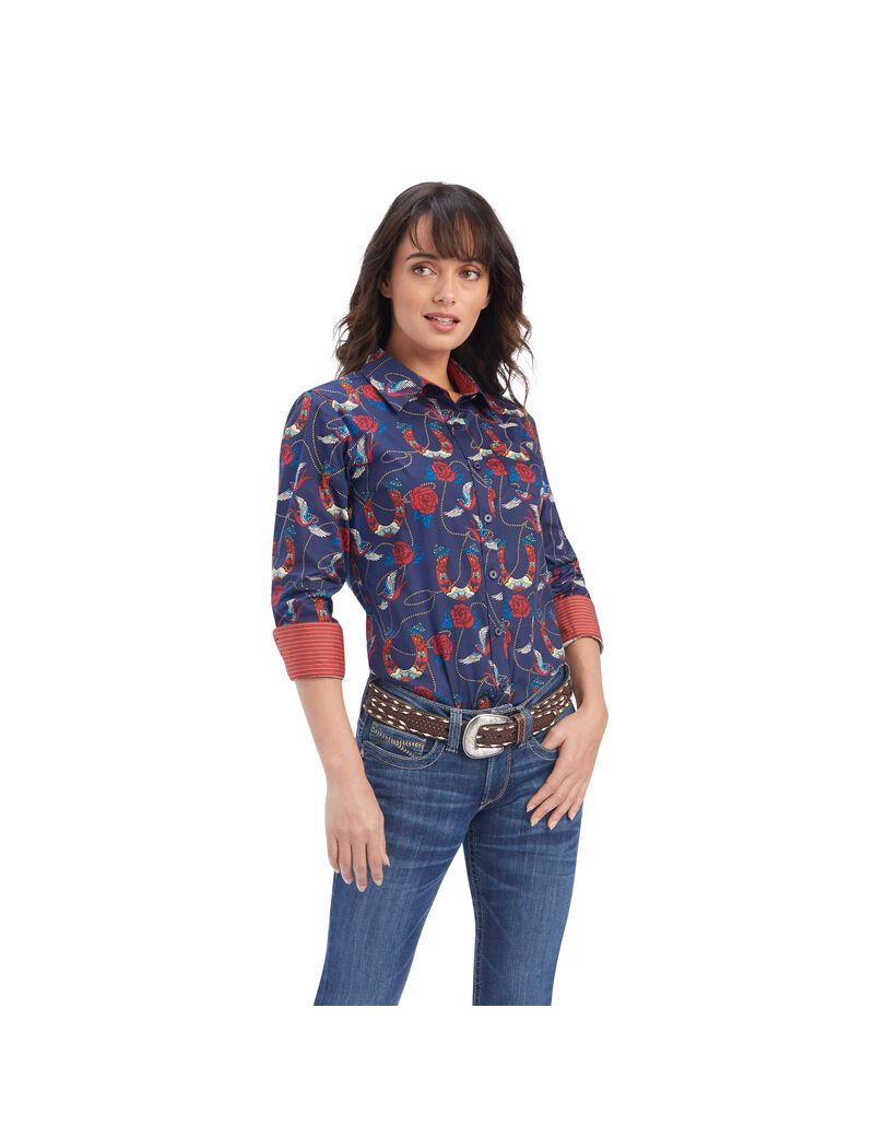 Tops Ariat Kirby Stretch Rosas | DGI596730