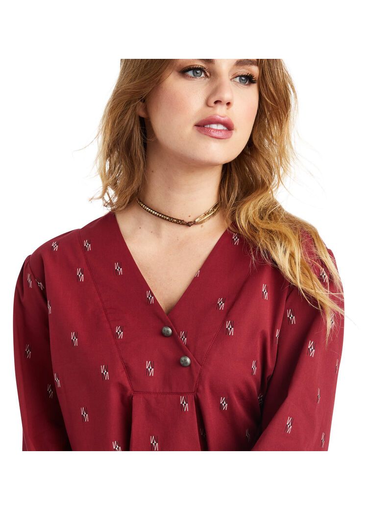 Tops Ariat Peasant Chimayo Blouse Multicolor | RZS307968