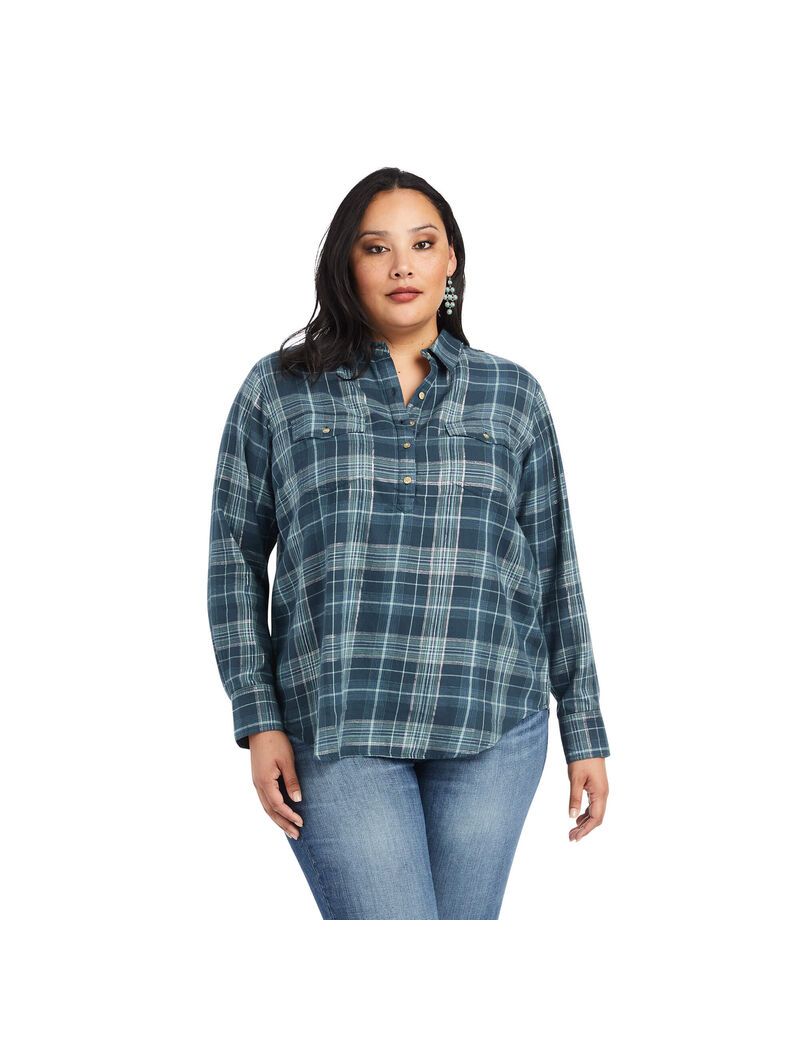 Tops Ariat REAL Billie Jean Popover Multicolor | APT592381