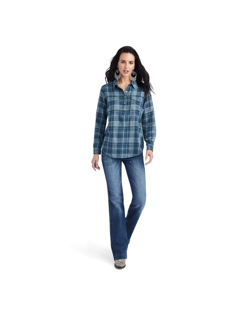 Tops Ariat REAL Billie Jean Popover Multicolor | APT592381