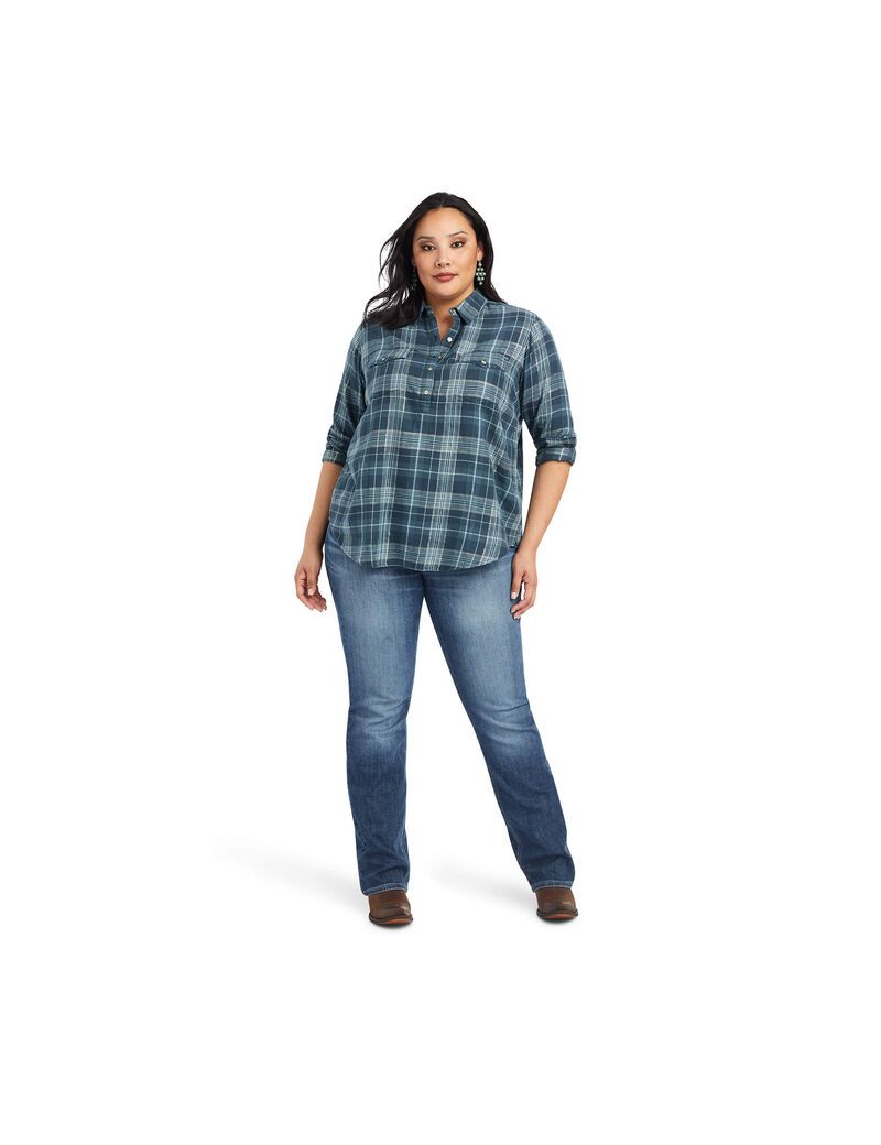 Tops Ariat REAL Billie Jean Popover Multicolor | APT592381