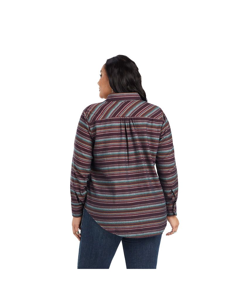 Tops Ariat REAL Billie Jean Popover Stripes | UNH345108