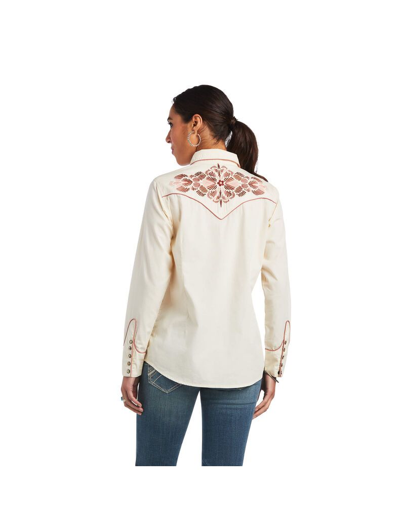 Tops Ariat REAL Georgia Blancos | CEB985271