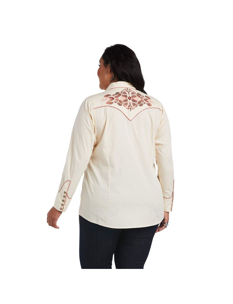 Tops Ariat REAL Georgia Blancos | CEB985271