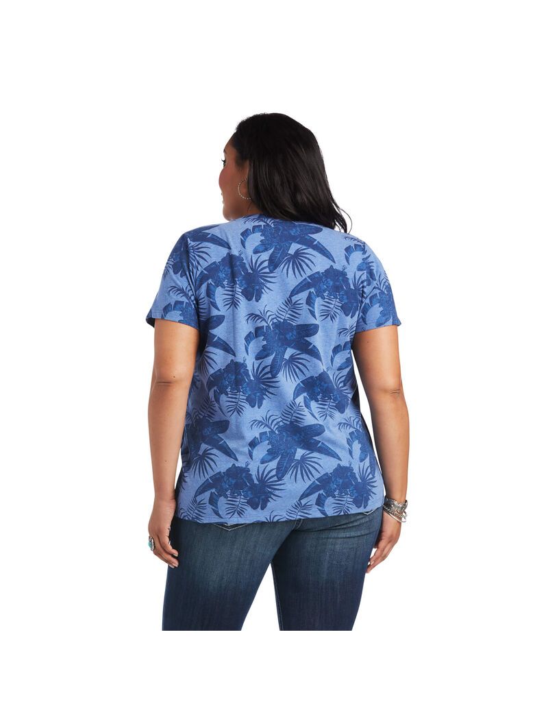 Tops Ariat REAL Island Tee Grises | KOC260798