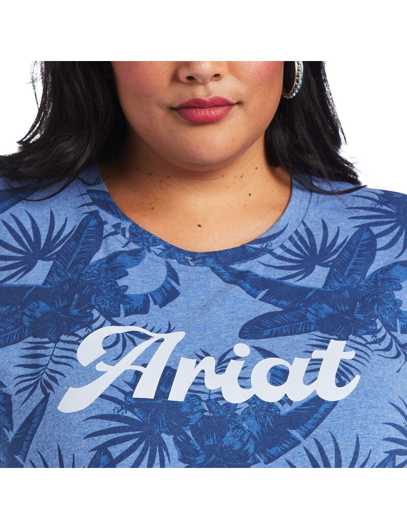 Tops Ariat REAL Island Tee Grises | KOC260798