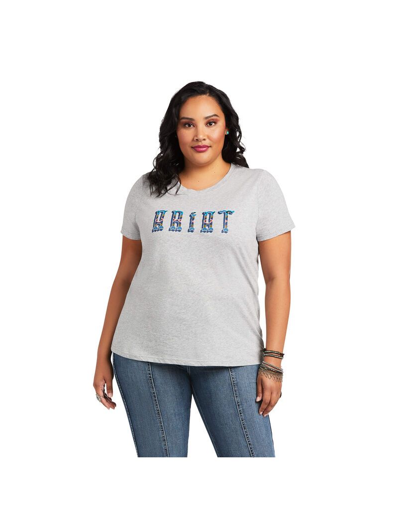 Tops Ariat REAL Kinship Tee Grises | MSJ052487