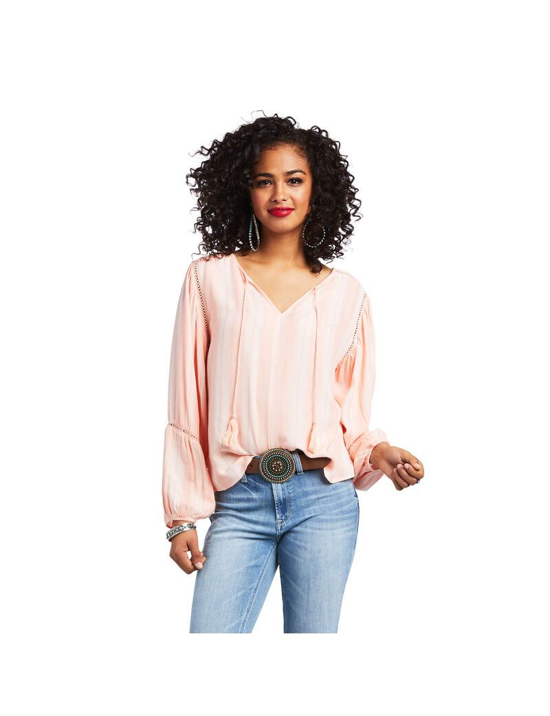 Tops Ariat Society Coral | MPQ946217