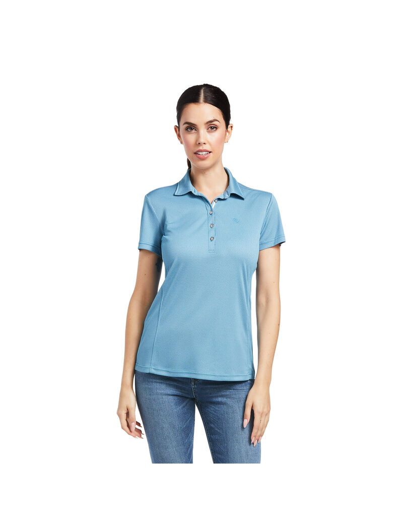 Tops Ariat Talent Polo Azules | FVL627513