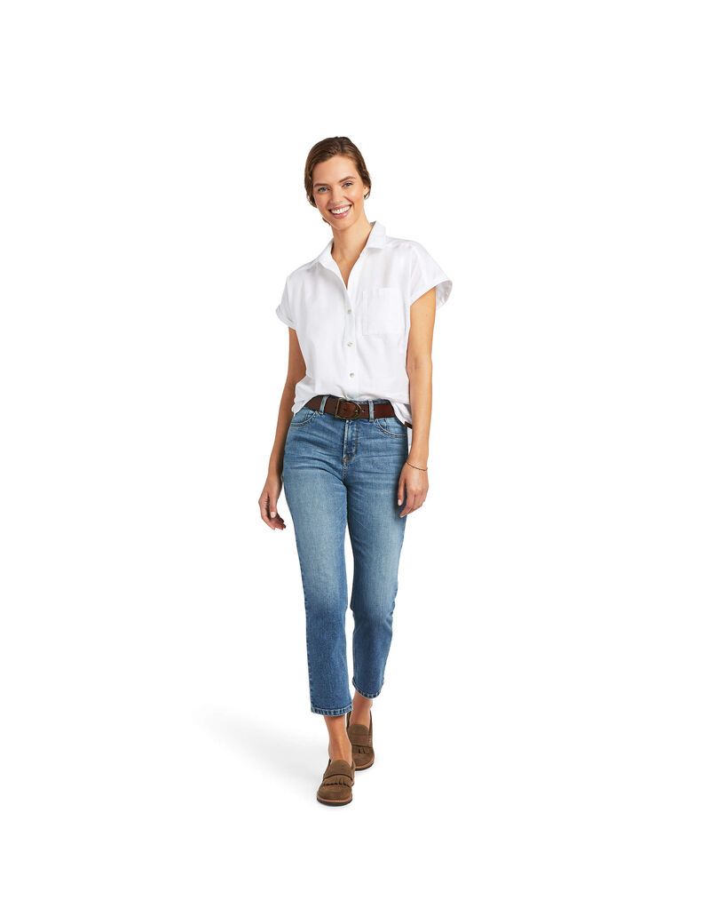 Tops Ariat Zenith Blancos | YOI420617