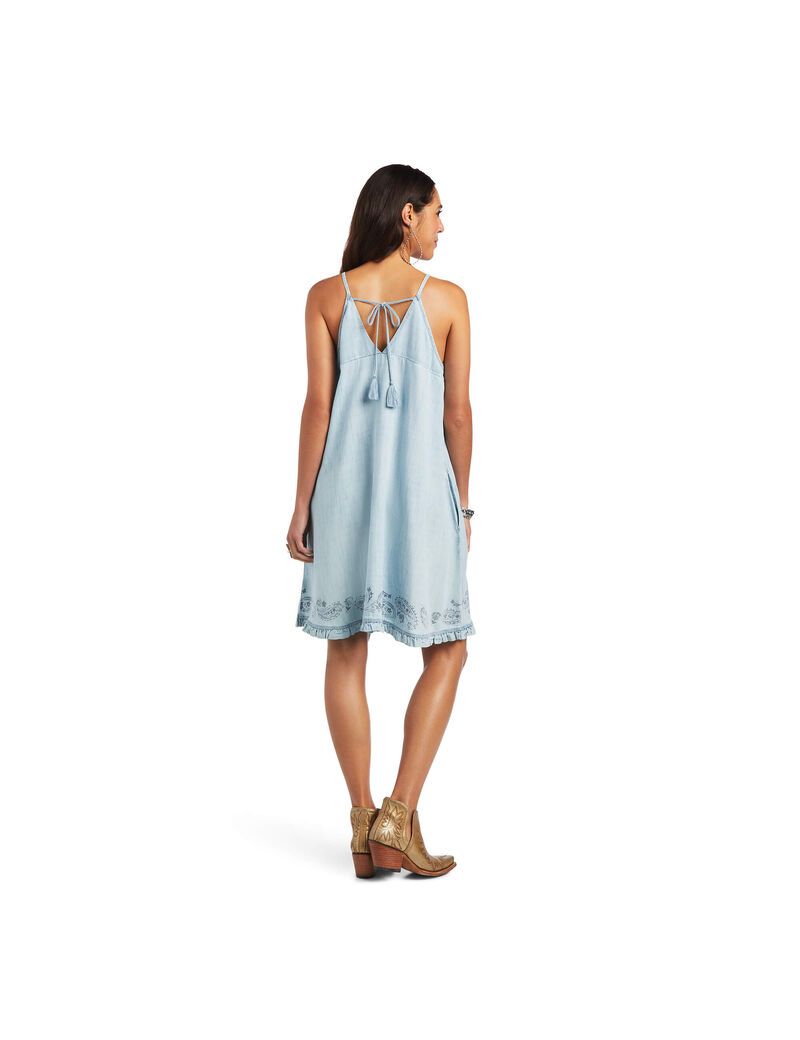 Vestido Ariat Meadow Azules Claro | UTQ831046