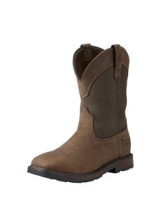 Botas Impermeables Ariat Groundbreaker Anchos Square Puntera Steel Puntera Trabajo Marrom | SQT046897