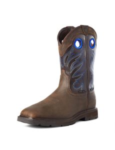 Botas Impermeables Ariat Groundwork Steel Puntera Trabajo Marrom Oscuro | WDT471598