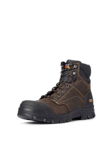 Botas Impermeables Ariat Treadfast 6' Steel Puntera Trabajo Marrom Oscuro | KTG083265