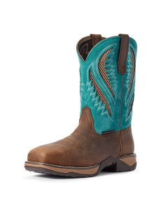 Botas Occidentales Ariat Anthem Venttek Composite Puntera Trabajo Azul Rey Chocolate | XUY841297